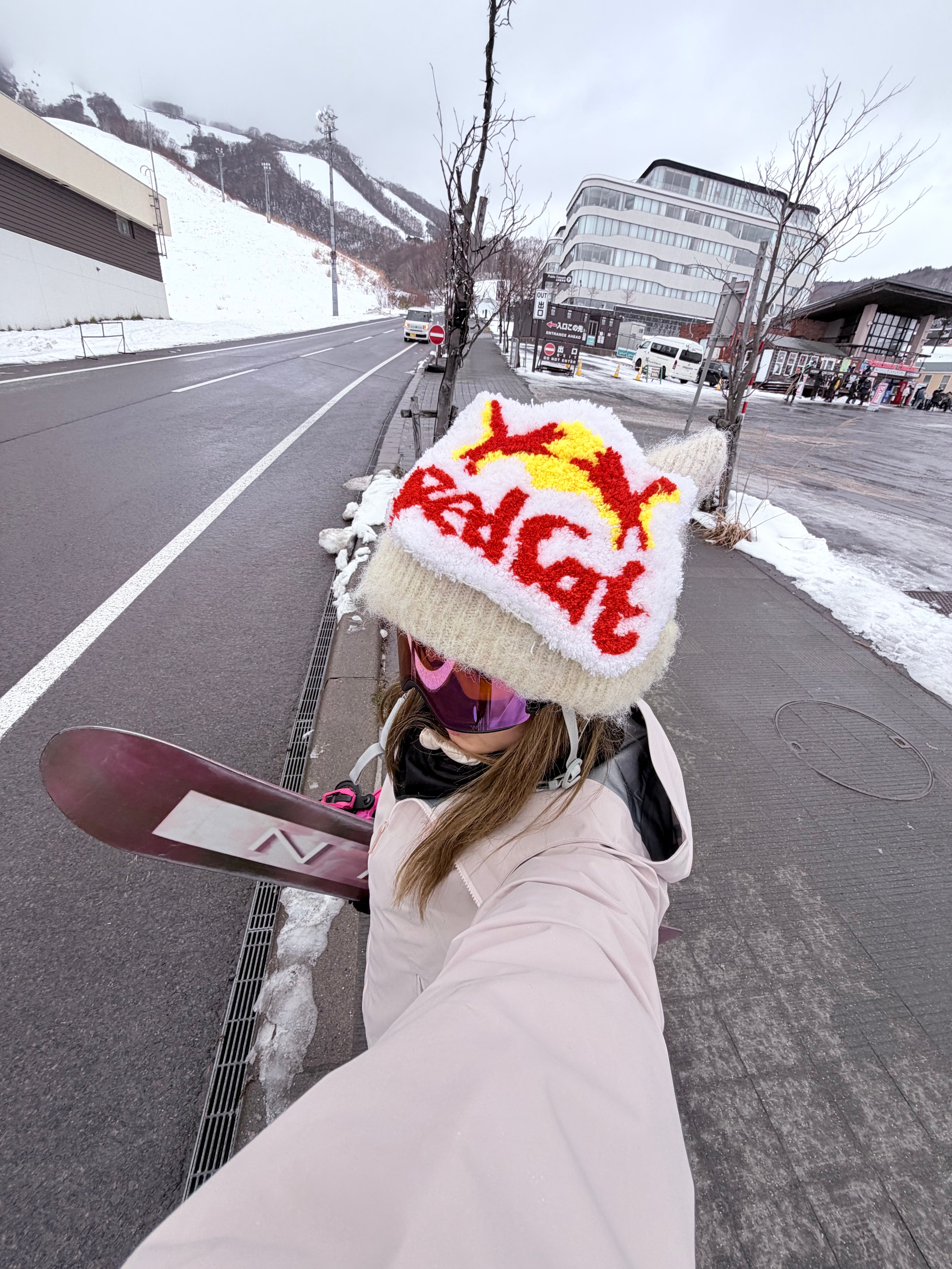 Cat-Ear Snow Helmet Beanie